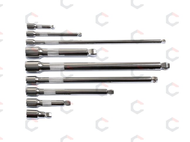 Ilgintuvų rinkinys | šarnyriniai | 6.3 mm (1/4") / 10 mm (3/8") / 12,5 mm (1/2") | 9 vnt. (KD146) 1 Ilgintuvų rinkinys | šarnyriniai | 6.3 mm (1/4") / 10 mm (3/8") / 12,5 mm (1/2") | 9 vnt. (KD146) 1