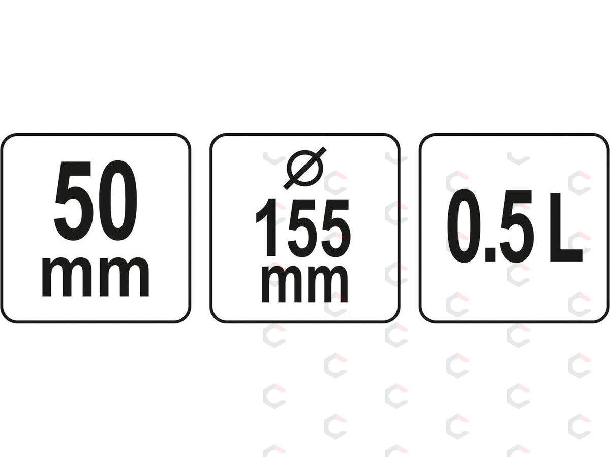Indas / dubuo | konstrukcinis puodelis| guminis / lankstus gipsui | 0,5 l (YT-51880) 3 Indas / dubuo | konstrukcinis puodelis| guminis / lankstus gipsui | 0,5 l (YT-51880) 3