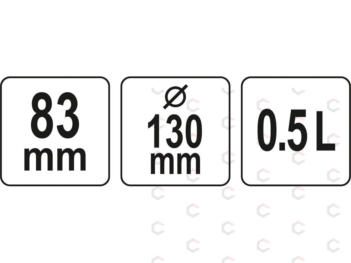 Indas / dubuo | konstrukcinis puodelis| guminis / lankstus gipsui | 0,5 l (YT-51881) 3 Indas / dubuo | konstrukcinis puodelis| guminis / lankstus gipsui | 0,5 l (YT-51881) 3