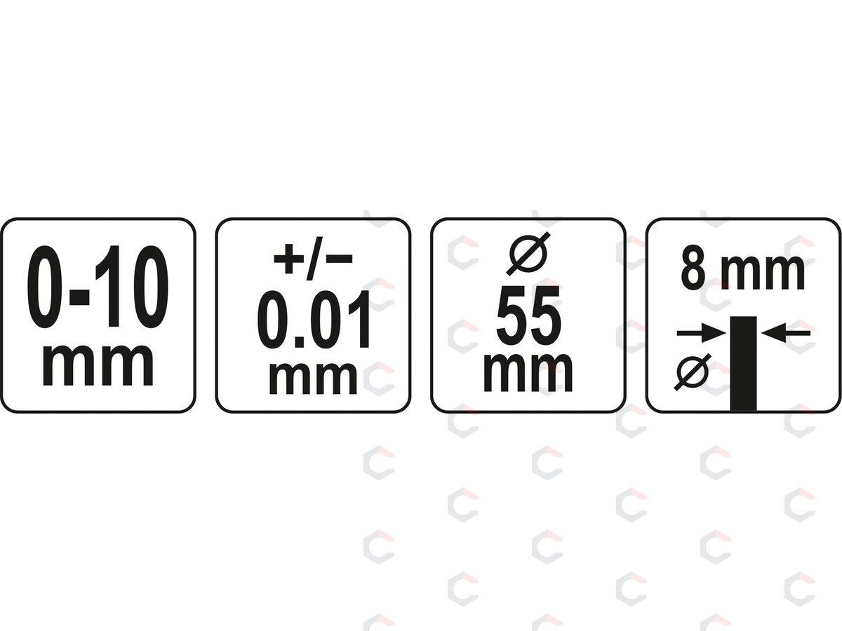 Indikatorius | 0-10 mm (YT-72450) 3 Indikatorius | 0-10 mm (YT-72450) 3