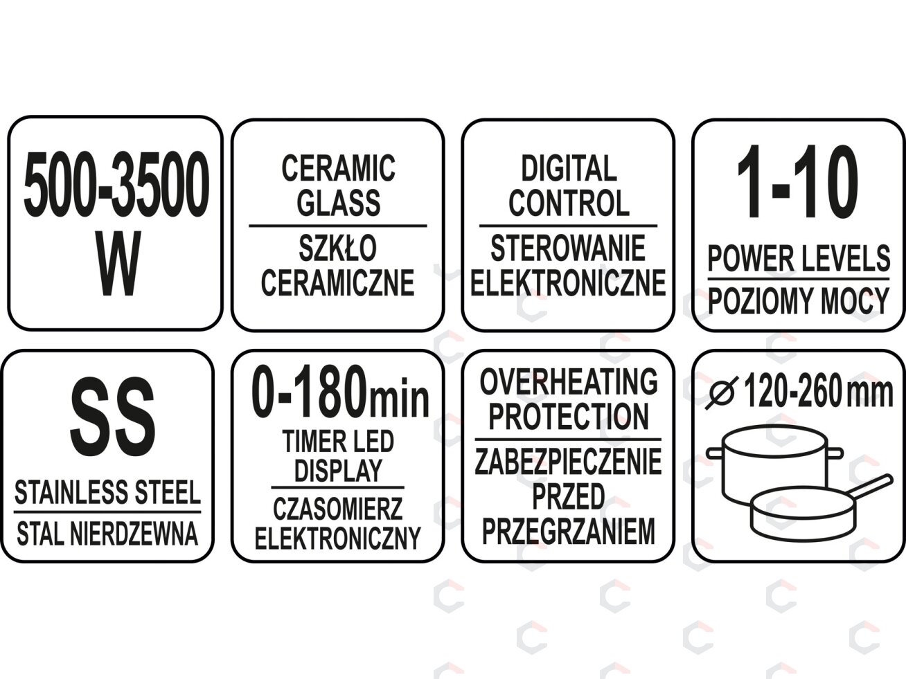 Indukcinė kaitlentė | 3500W (YG-04701) 5 Indukcinė kaitlentė | 3500W (YG-04701) 5
