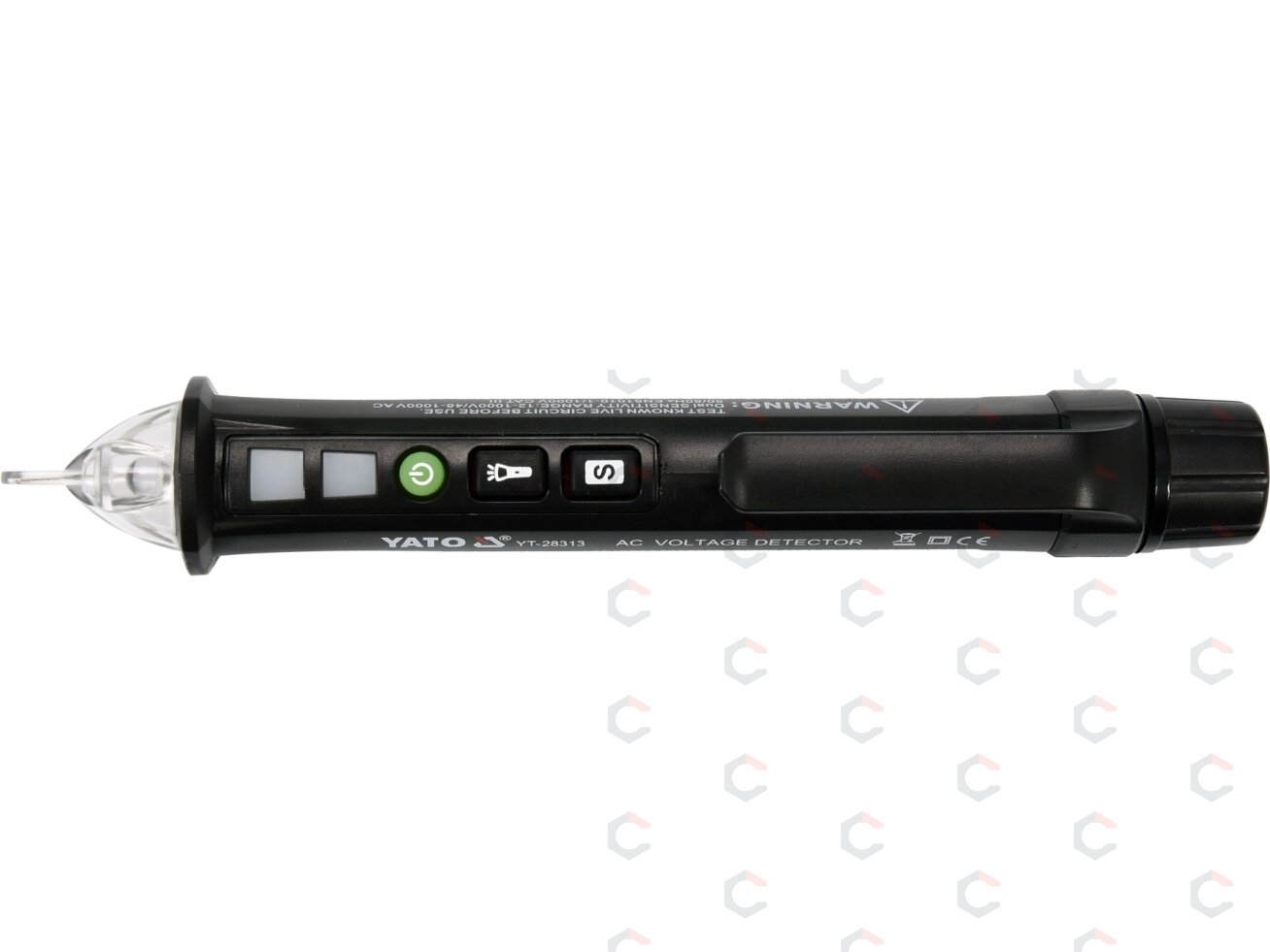 Indukcinis įtampos testeris | bekontaktis | 12-1000 V (YT-28313) 1 Indukcinis įtampos testeris | bekontaktis | 12-1000 V (YT-28313) 1