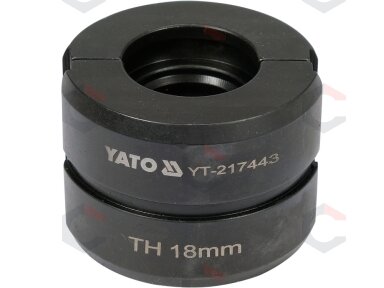 Indėklas matrica TH 18 mm presavimo replėms YT-21735 (YT-217443) Indėklas matrica TH 18 mm presavimo replėms YT-21735 (YT-217443)