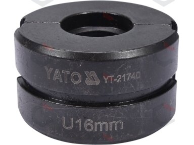 Indėklas U 16 mm presavimo replėms YT-21735 (YT-21740)