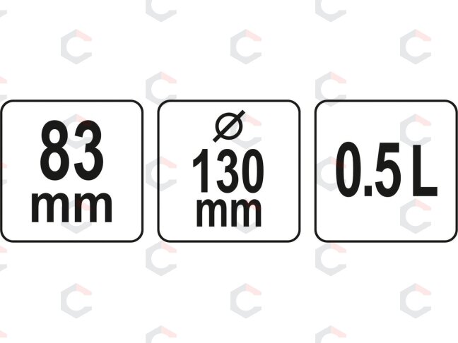 Indas / dubuo | konstrukcinis puodelis| guminis / lankstus gipsui | 0,5 l (YT-51881) 3 Indas / dubuo | konstrukcinis puodelis| guminis / lankstus gipsui | 0,5 l (YT-51881) 3