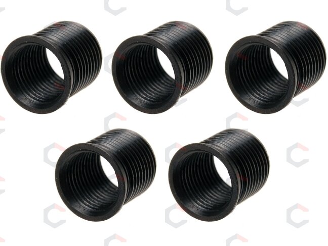 Indėklai žvakės sriegio lizdui juodi | 16 mm | M14 x 1.25 | 5 vnt. (149-16) Indėklai žvakės sriegio lizdui juodi | 16 mm | M14 x 1.25 | 5 vnt. (149-16)