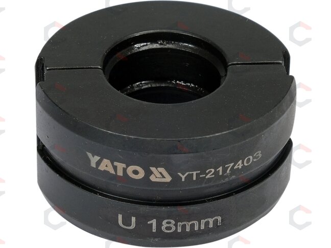 Atsarginės presavimo replėms skirtos matricos | PEX vamzdžiams | U profilis | 18 mm (YT-217403) Atsarginės presavimo replėms skirtos matricos | PEX vamzdžiams | U profilis | 18 mm (YT-217403)