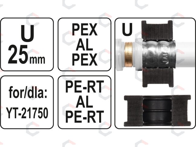 Indėklas / matrica U25 | Presavimo replėms YT-21750 (YT-21757) 3 Indėklas / matrica U25 | Presavimo replėms YT-21750 (YT-21757) 3