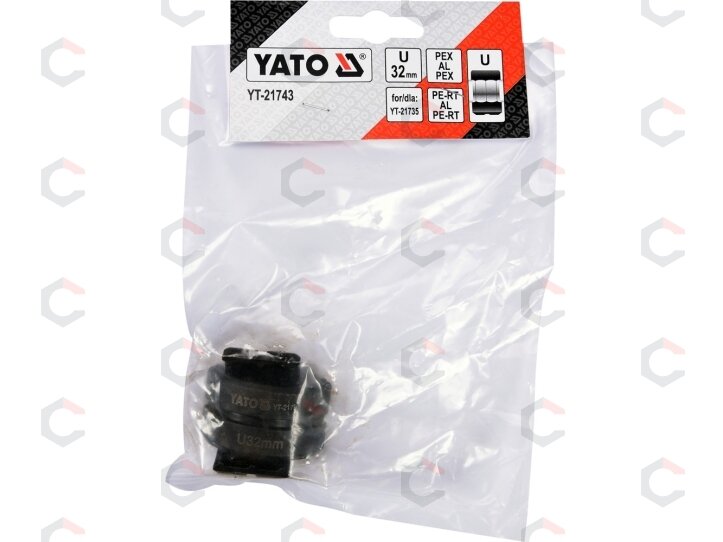 Indėklas U 32 mm presavimo replėms YT-21735 (YT-21743) 1 Indėklas U 32 mm presavimo replėms YT-21735 (YT-21743) 1