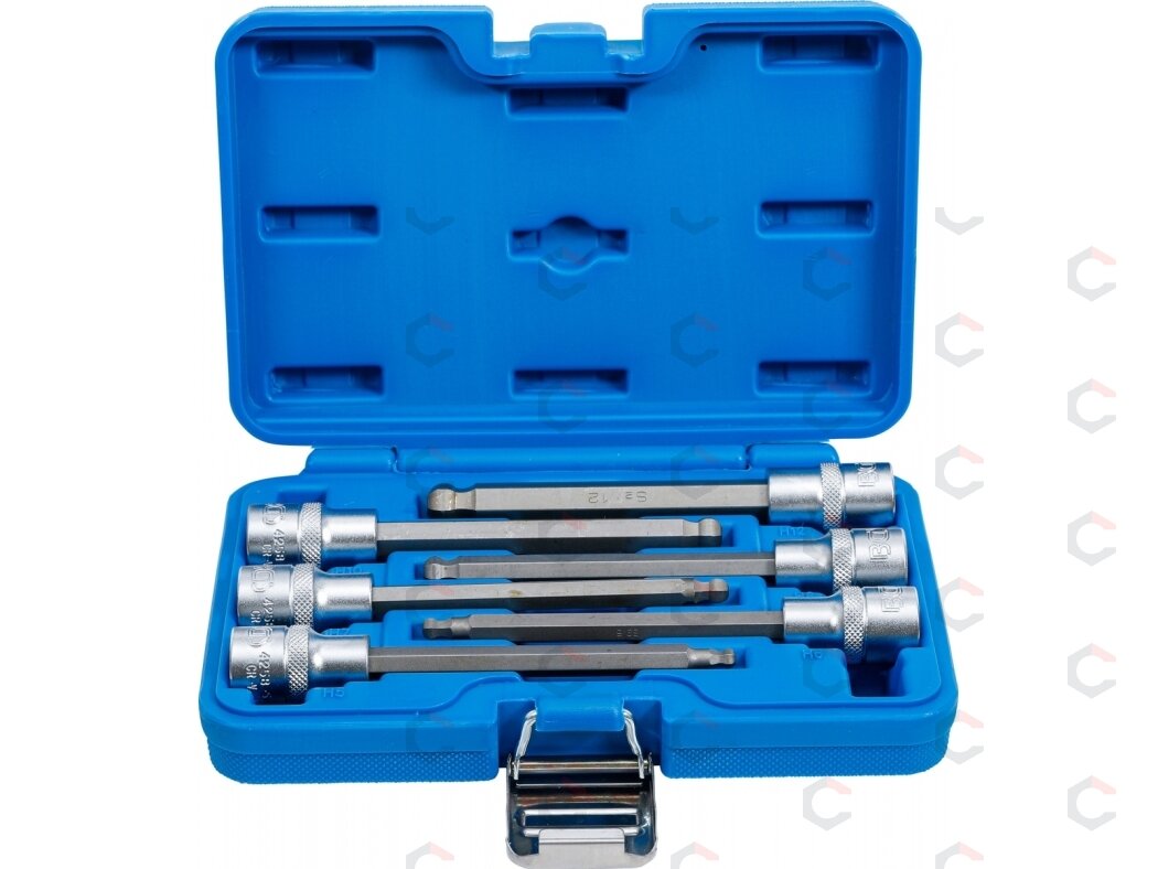 Įpresuotų antgalių rinkinys | 12,5 mm (1/2") | šarnyrinis Hex šešiakampis 5-12 mm | 6 vnt. (4258) Įpresuotų antgalių rinkinys | 12,5 mm (1/2") | šarnyrinis Hex šešiakampis 5-12 mm | 6 vnt. (4258)