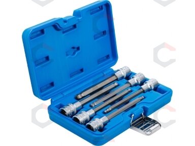 Įpresuotų antgalių rinkinys | 12,5 mm (1/2") | šarnyrinis Hex šešiakampis 5-12 mm | 6 vnt. (4258) Įpresuotų antgalių rinkinys | 12,5 mm (1/2") | šarnyrinis Hex šešiakampis 5-12 mm | 6 vnt. (4258)