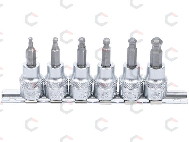 Įpresuotų antgalių rinkinys | 10 mm (3/8") | Šarnyrinis hex šešiakampis | 3 - 8 mm | 7 vnt. (5109) 1 Įpresuotų antgalių rinkinys | 10 mm (3/8") | Šarnyrinis hex šešiakampis | 3 - 8 mm | 7 vnt. (5109) 1
