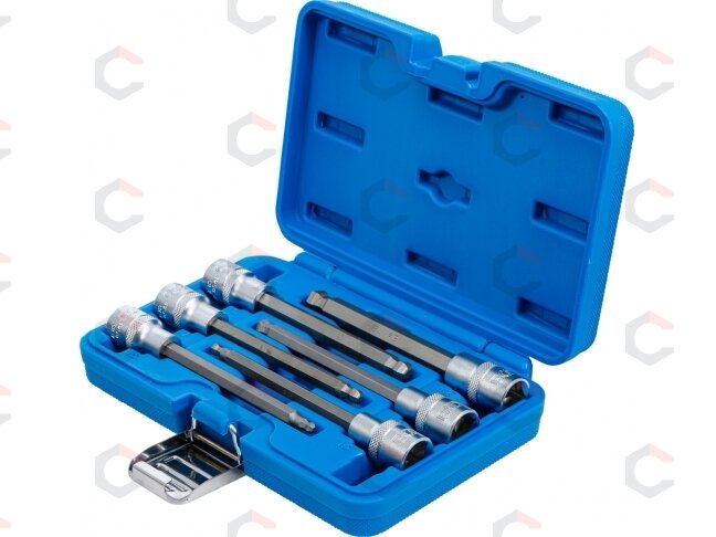 Įpresuotų antgalių rinkinys | 12,5 mm (1/2") | šarnyrinis Hex šešiakampis 5-12 mm | 6 vnt. (4258) 2 Įpresuotų antgalių rinkinys | 12,5 mm (1/2") | šarnyrinis Hex šešiakampis 5-12 mm | 6 vnt. (4258) 2