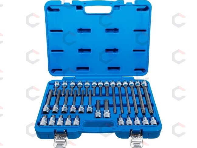 Įpresuotų antgalių rinkinys | 12,5 mm (1/2") | T-star (Torx) | 32 vnt. (5182) Įpresuotų antgalių rinkinys | 12,5 mm (1/2") | T-star (Torx) | 32 vnt. (5182)