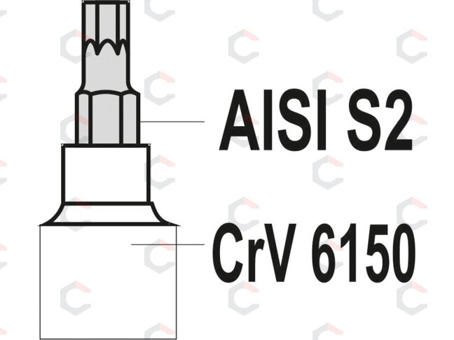 Įpresuotų antgalių rinkinys 1/4"+3/8", 12 vnt T-Star su skylėmis T8-T55 (YT-04332) 2 Įpresuotų antgalių rinkinys 1/4"+3/8", 12 vnt T-Star su skylėmis T8-T55 (YT-04332) 2