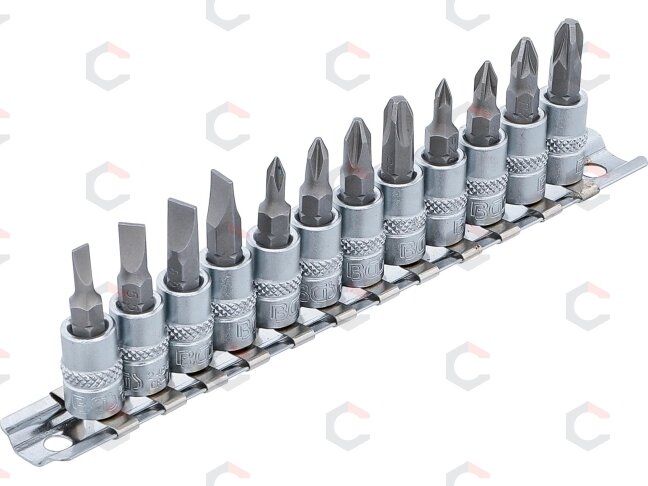 Įpresuotų antgalių rinkinys | 6.3 mm (1/4") plokšti SL, kryžminiai PH / PZ | 12 vnt.. (2163) Įpresuotų antgalių rinkinys | 6.3 mm (1/4") plokšti SL, kryžminiai PH / PZ | 12 vnt.. (2163)