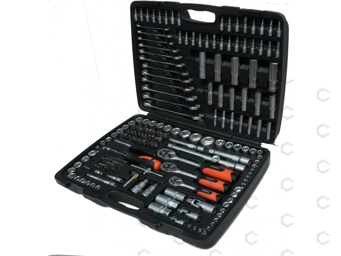 Įrankių rinkinys | 6.3 mm (1/4") / 10 mm (3/8") / 12,5 mm (1/2") | 216 vnt. (KR121216A)