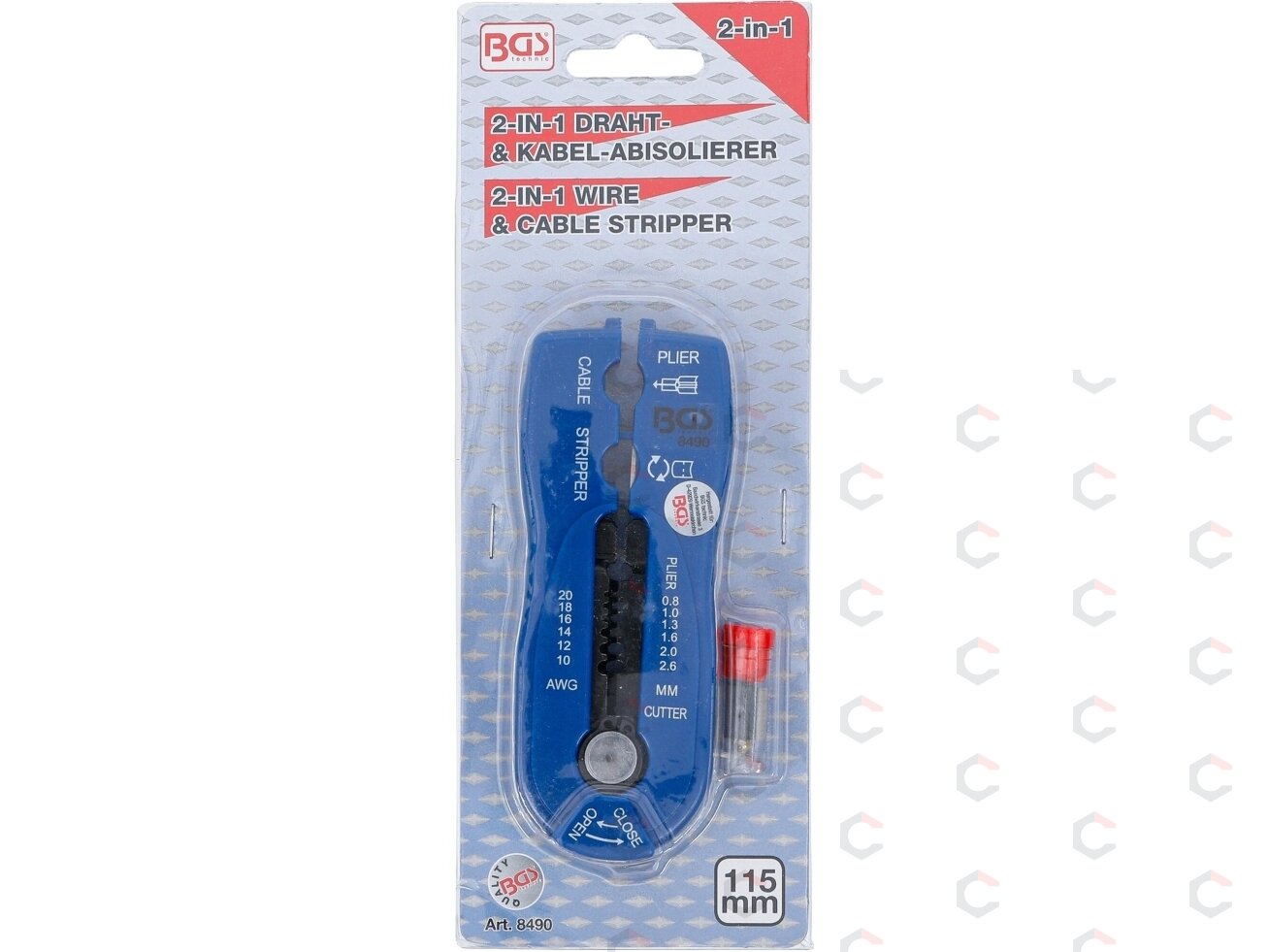 Įrankis elektros darbams 2-IN-1 | 0,8 - 2,6 mm (8490) 3