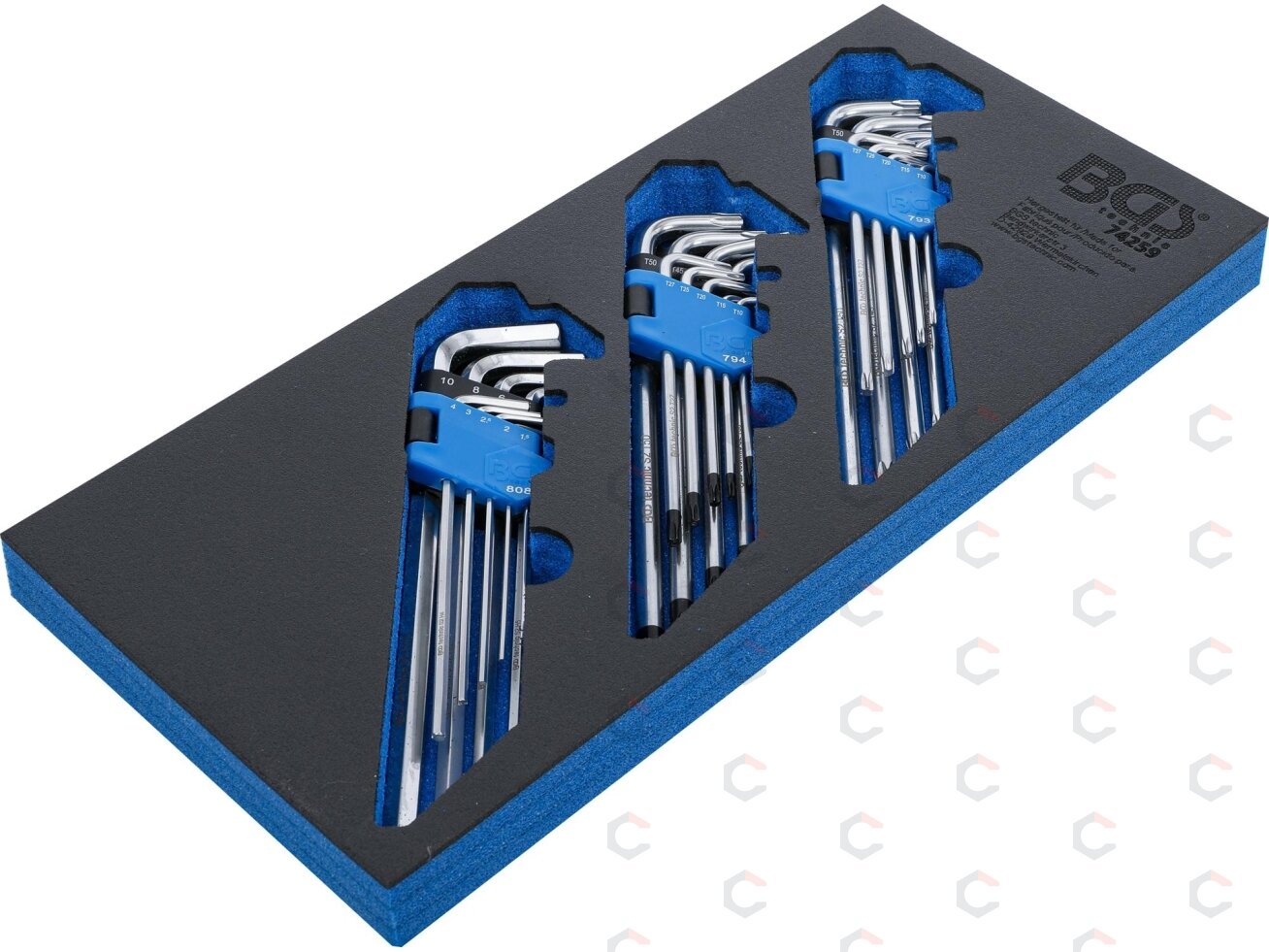 L formos raktų rinkinys įdėkle BGS | HEX, TORX, TORX Security | 27 vnt. (74259) L formos raktų rinkinys įdėkle BGS | HEX, TORX, TORX Security | 27 vnt. (74259)