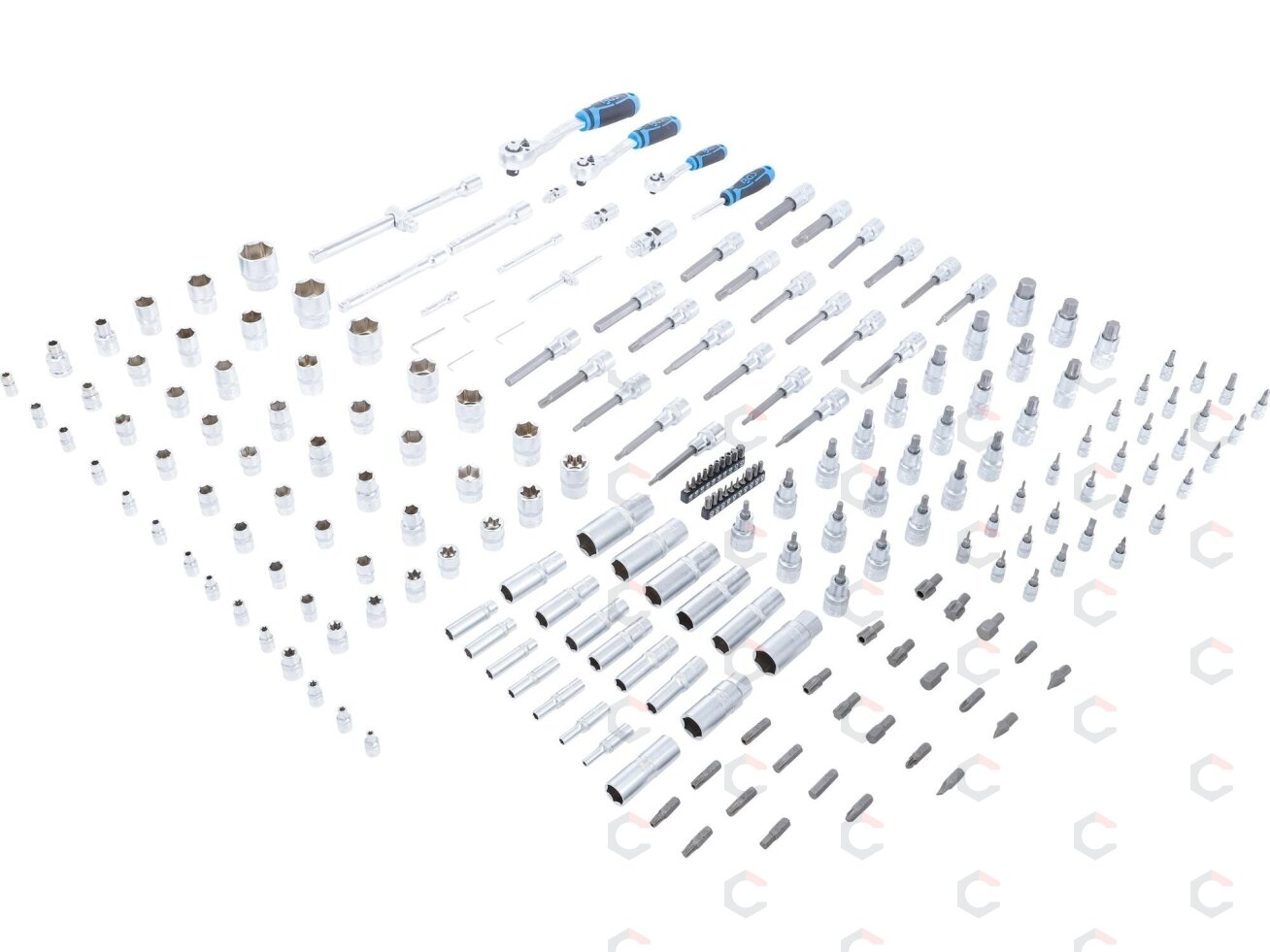 Įrankių dėklas XL: Galvučių rinkinys | 6.3 mm (1/4") / 10 mm (3/8") / 12,5 mm (1/2") | 216 vnt. (74434) 2 Įrankių dėklas XL: Galvučių rinkinys | 6.3 mm (1/4") / 10 mm (3/8") / 12,5 mm (1/2") | 216 vnt. (74434) 2
