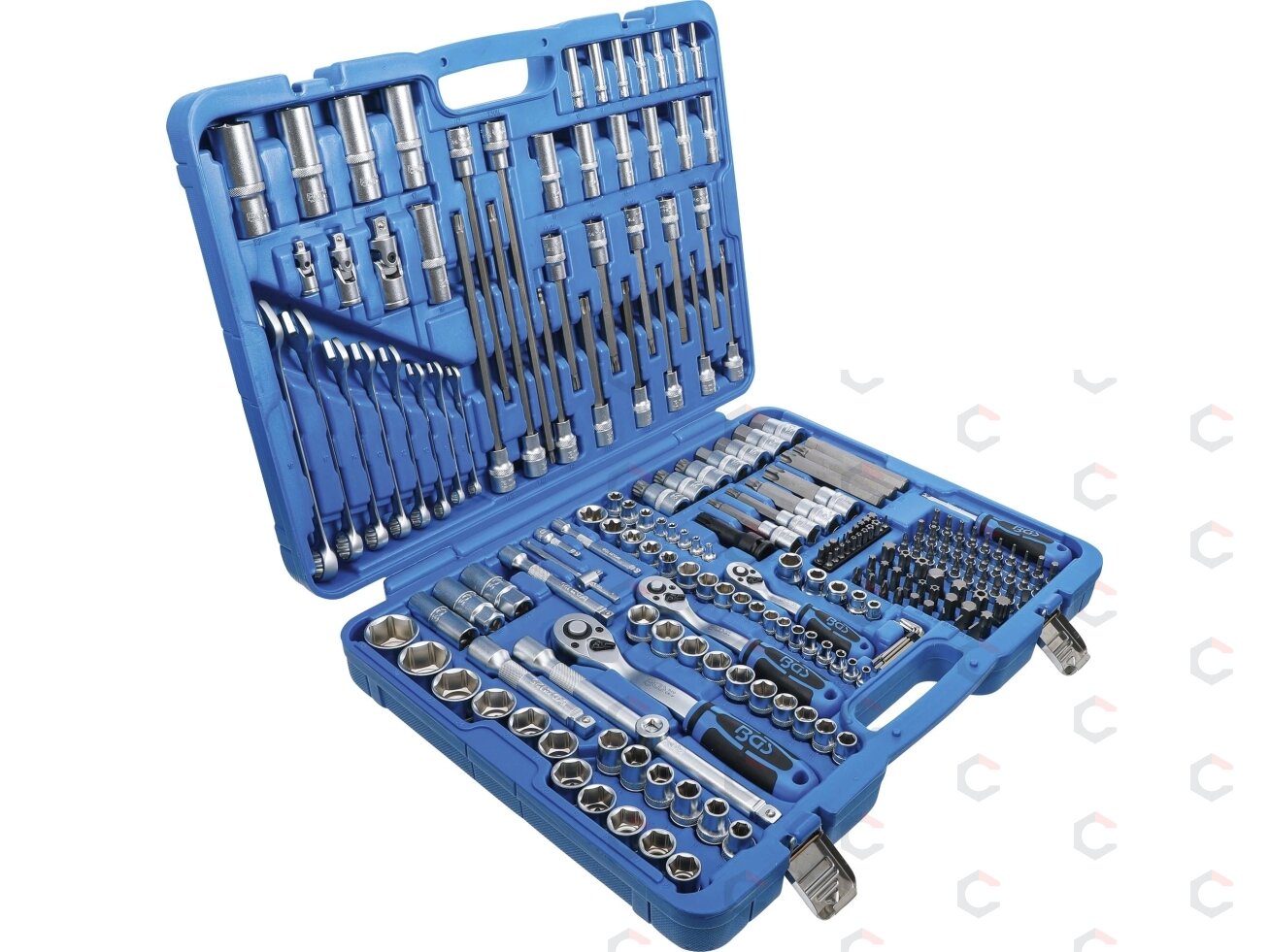 Galvučių ir įrankių rinkinys | 1/4", 3/8", 1/2" | 214 vnt. (2259) 2 Galvučių ir įrankių rinkinys | 1/4", 3/8", 1/2" | 214 vnt. (2259) 2