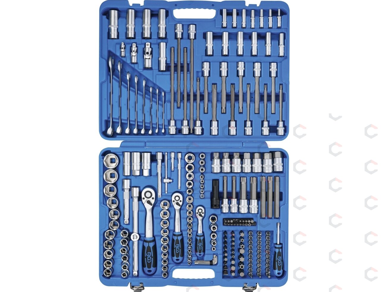 Galvučių ir įrankių rinkinys | 1/4", 3/8", 1/2" | 214 vnt. (2259) 3 Galvučių ir įrankių rinkinys | 1/4", 3/8", 1/2" | 214 vnt. (2259) 3