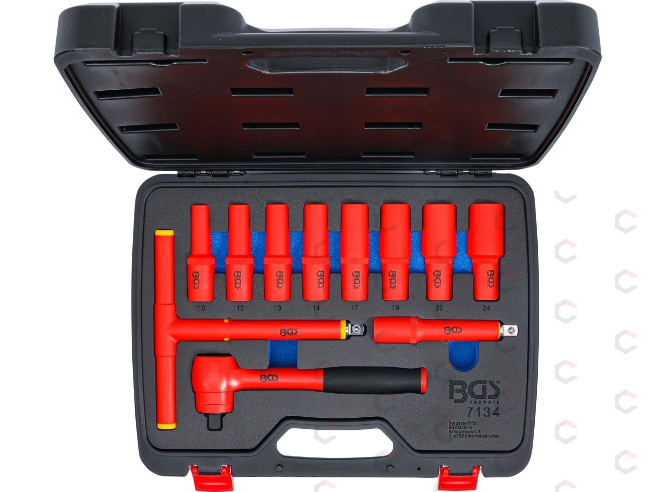 Įrankių rinkinys VDE profesionalus | 1/2" pavara | Hex 10–24 mm | 11 vnt. (7134) 5 Įrankių rinkinys VDE profesionalus | 1/2" pavara | Hex 10–24 mm | 11 vnt. (7134) 5