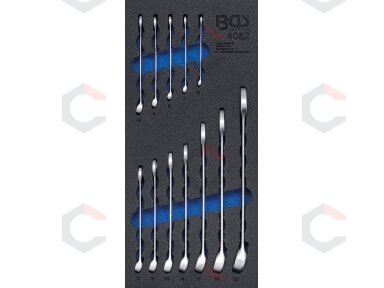 Kombinuotų raktų rinkinys įdėkle BGS | 6–22 mm | 12 vnt. (4082) Kombinuotų raktų rinkinys įdėkle BGS | 6–22 mm | 12 vnt. (4082)