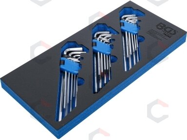 L formos raktų rinkinys įdėkle BGS | HEX, TORX, TORX Security | 27 vnt. (74259) L formos raktų rinkinys įdėkle BGS | HEX, TORX, TORX Security | 27 vnt. (74259)