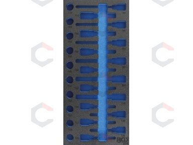 Įrankių vežimėlio įdėklas | 1/3 | BGS 4119 Torx rinkiniui | 408 × 189 × 32 mm | BGS (4119-1) Įrankių vežimėlio įdėklas | 1/3 | BGS 4119 Torx rinkiniui | 408 × 189 × 32 mm | BGS (4119-1)