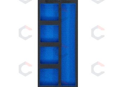 Įrankių vežimėlio įdėklas | 1/3 | 5 skyriai | 408 × 189 × 32 mm | BGS (74362) Įrankių vežimėlio įdėklas | 1/3 | 5 skyriai | 408 × 189 × 32 mm | BGS (74362)