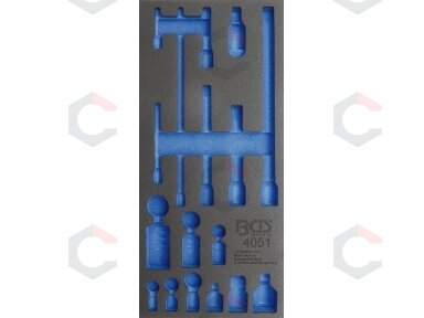 Įrankių dėklas 1/3, tuščias | skirtas BGS 4051 (4051-1) Įrankių dėklas 1/3, tuščias | skirtas BGS 4051 (4051-1)