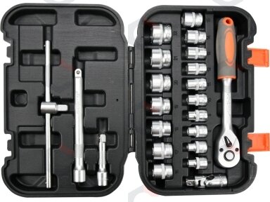 Įrankių komplektas | 10 mm (3/8") | 22 vnt. (58661)