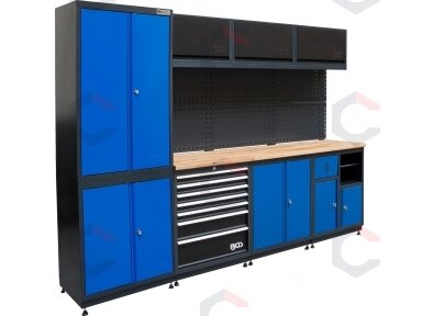 Įrankių laikymo sistemos derinys | Combi | Medinis stalviršis | 4 Komponentai (80120B)
