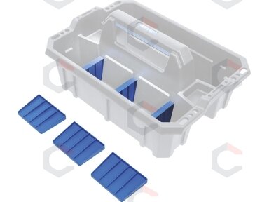 Įrankių nešiojimo dėklo skyrių skirstytuvai | Sustiprintas plastikas | 6 vnt. (70222) Įrankių nešiojimo dėklo skyrių skirstytuvai | Sustiprintas plastikas | 6 vnt. (70222)