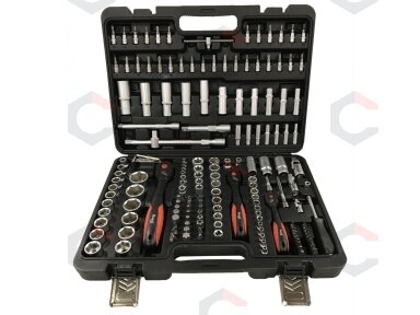Įrankių rinkinys | 6.3 mm (1/4") / 10 mm (3/8") / 12,5 mm (1/2") | 173 vnt. (BT500173)