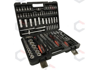 Įrankių rinkinys | 6.3 mm (1/4") / 10 mm (3/8") / 12,5 mm (1/2") | 173 vnt. (BT500173)
