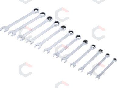 Terkšlinių raktų ir galvučių rinkinys | 1/4" / 3/8" / 1/2" | 176 vnt. (15217)