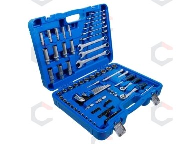 Galvučių, raktų ir antgalių rinkinys BGS | 1/4" ir 3/8" | 92 vnt. (74701) Galvučių, raktų ir antgalių rinkinys BGS | 1/4" ir 3/8" | 92 vnt. (74701)