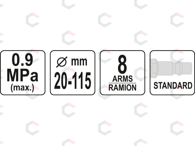 Įrankis pusašių gumoms uždėti | pneumatinis (YT-06063) 3 Įrankis pusašių gumoms uždėti | pneumatinis (YT-06063) 3