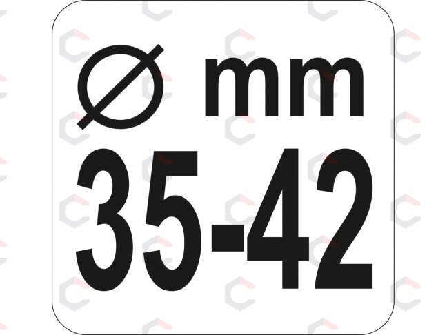 Įrankis vairo "obuoliui" ašiai/traukei atsukti | 35-42 mm (YT-06160) 2 Įrankis vairo "obuoliui" ašiai/traukei atsukti | 35-42 mm (YT-06160) 2