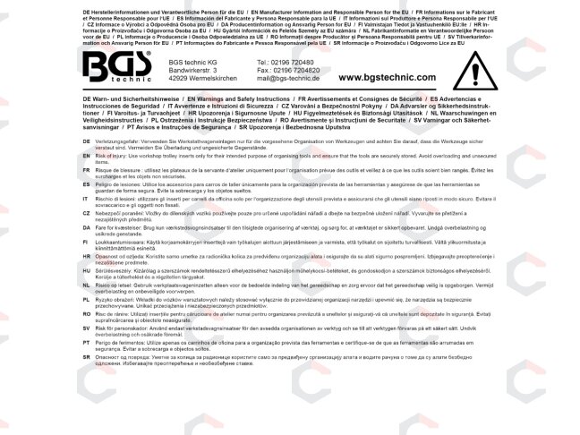 Įrankių vežimėlio įdėklas | 1/3 | BGS 4097 rinkiniui | 408 × 189 × 32 mm | BGS (4097-1) 2 Įrankių vežimėlio įdėklas | 1/3 | BGS 4097 rinkiniui | 408 × 189 × 32 mm | BGS (4097-1) 2