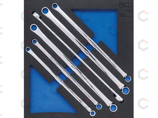 Įrankių dėklas 2/3: dvigubo žiedo veržliarakčių rinkinys | labai ilgi | 10 x 11 - 22 x 24 mm | 6 vnt. (4194) Įrankių dėklas 2/3: dvigubo žiedo veržliarakčių rinkinys | labai ilgi | 10 x 11 - 22 x 24 mm | 6 vnt. (4194)