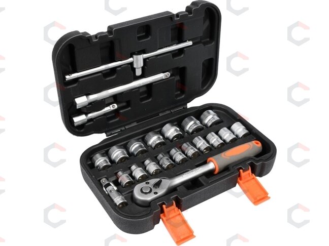 Įrankių komplektas | 10 mm (3/8") | 22 vnt. (58661) 1 Įrankių komplektas | 10 mm (3/8") | 22 vnt. (58661) 1