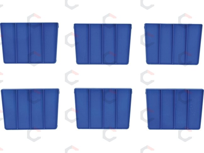 Įrankių nešiojimo dėklo skyrių skirstytuvai | Sustiprintas plastikas | 6 vnt. (70222) 2 Įrankių nešiojimo dėklo skyrių skirstytuvai | Sustiprintas plastikas | 6 vnt. (70222) 2