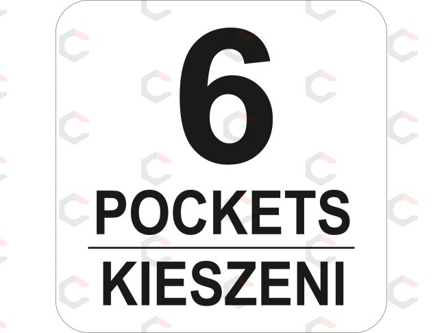 Įrankių prijuostė universali / darbinė 6 kišenės (YT-74060) 6 Įrankių prijuostė universali / darbinė 6 kišenės (YT-74060) 6