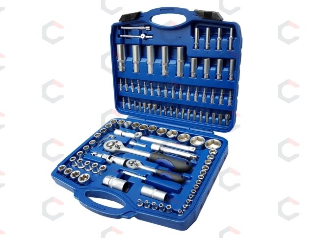 Įrankių rinkinys | Cr-V | 6.3 mm (1/4") + 12.5 mm (1/2") | 108 vnt. (BT50108) 1 Įrankių rinkinys | Cr-V | 6.3 mm (1/4") + 12.5 mm (1/2") | 108 vnt. (BT50108) 1
