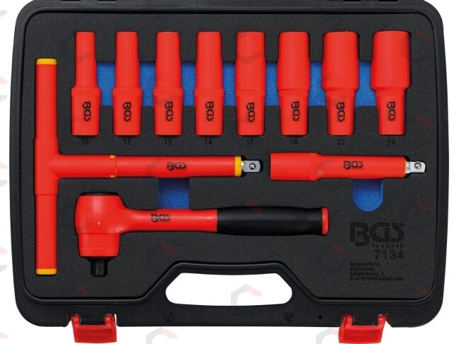 Įrankių rinkinys VDE profesionalus | 1/2" pavara | Hex 10–24 mm | 11 vnt. (7134) 8 Įrankių rinkinys VDE profesionalus | 1/2" pavara | Hex 10–24 mm | 11 vnt. (7134) 8