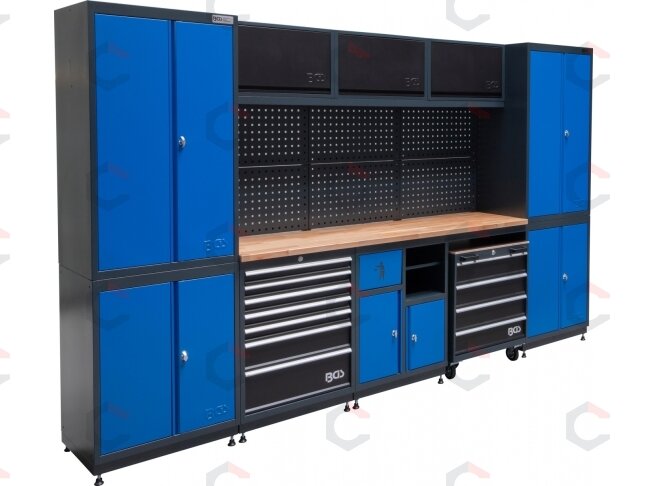 Modulinis dirbtuvių baldų komplektas „Flex“ | medinis stalviršis | 5 moduliai (80140) Modulinis dirbtuvių baldų komplektas „Flex“ | medinis stalviršis | 5 moduliai (80140)