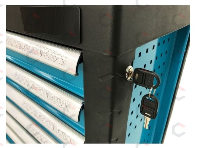 Įrankių spintelė ant ratukų | tuščia | 7 stalčiai (H7000) 2 Įrankių spintelė ant ratukų | tuščia | 7 stalčiai (H7000) 2
